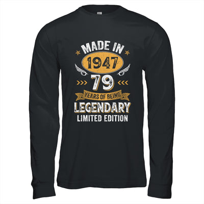 Vintage 1947 79 Years Old Birthday 79th Birthday Men Women Shirt & Hoodie | siriusteestore