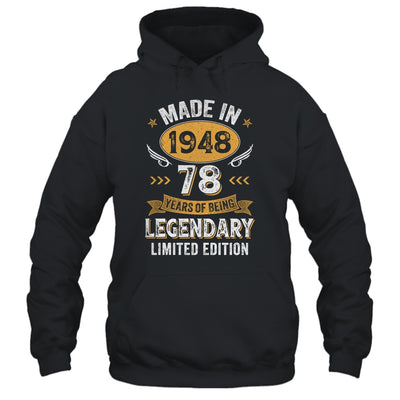 Vintage 1948 78 Years Old Birthday 78th Birthday Men Women Shirt & Hoodie | siriusteestore