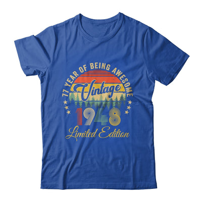 Vintage 1948 Limited Edition 77 Year Old 77th Birthday Shirt & Hoodie | siriusteestore
