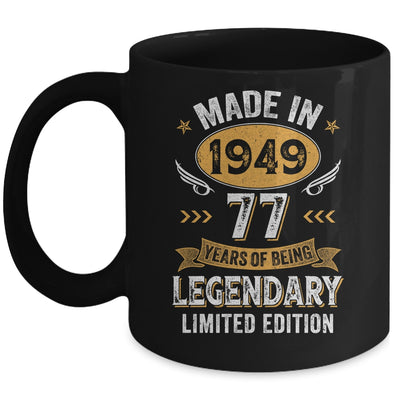 Vintage 1949 77 Years Old Birthday 77th Birthday Men Women Mug | siriusteestore