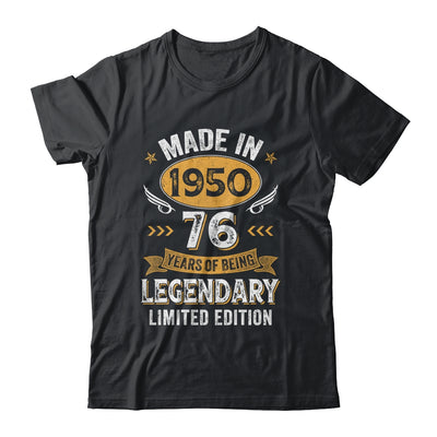 Vintage 1950 76 Years Old Birthday 76th Birthday Men Women Shirt & Hoodie | siriusteestore