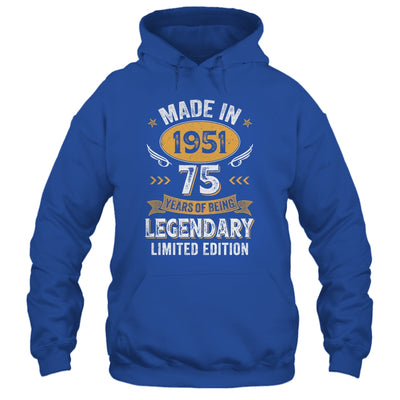 Vintage 1951 75 Years Old Birthday 75th Birthday Men Women Shirt & Hoodie | siriusteestore