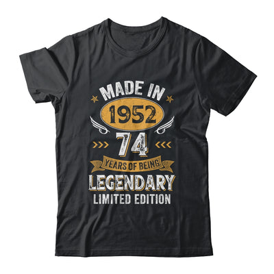 Vintage 1952 74 Years Old Birthday 74th Birthday Men Women Shirt & Hoodie | siriusteestore
