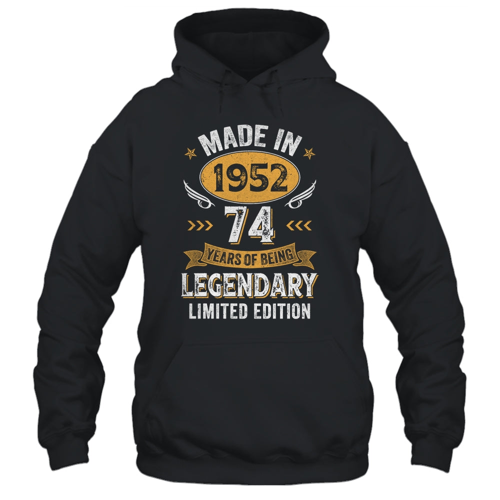 Vintage 1952 74 Years Old Birthday 74th Birthday Men Women Shirt & Hoodie | siriusteestore