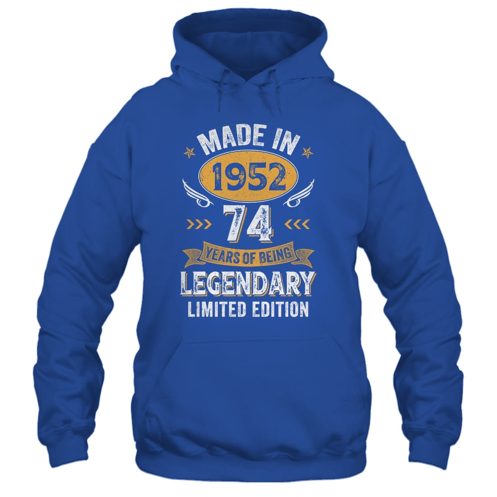 Vintage 1952 74 Years Old Birthday 74th Birthday Men Women Shirt & Hoodie | siriusteestore
