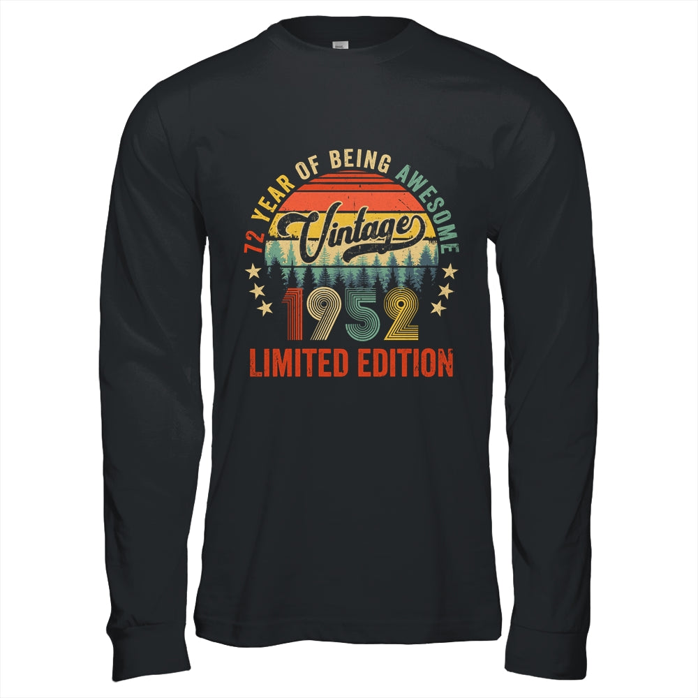 Vintage 1952 Limited Edition 72 Year Old 72nd Birthday Shirt & Hoodie | siriusteestore