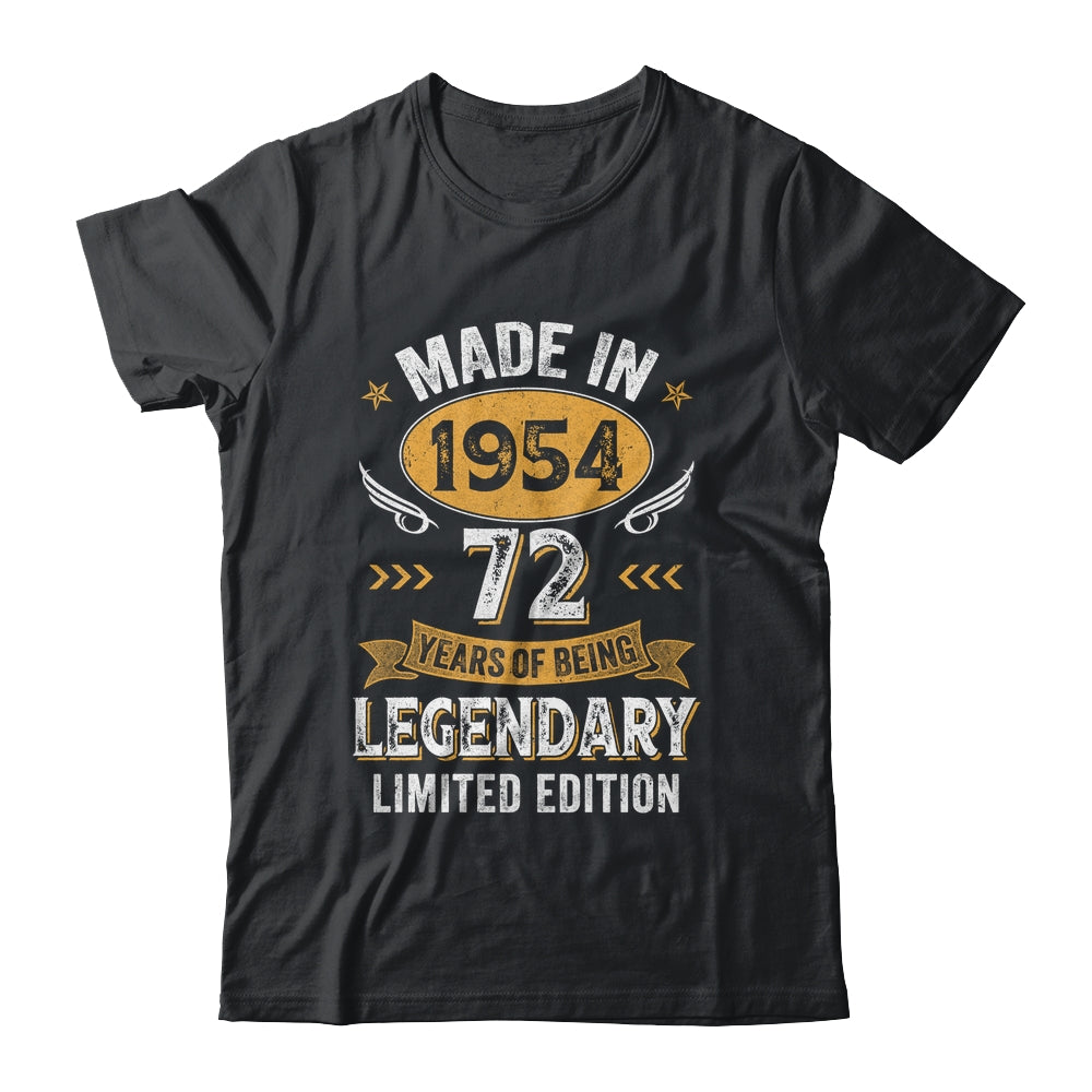 Vintage 1954 72 Years Old Birthday 72nd Birthday Men Women Shirt & Hoodie | siriusteestore