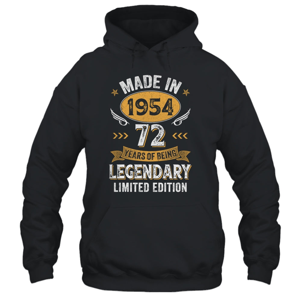 Vintage 1954 72 Years Old Birthday 72nd Birthday Men Women Shirt & Hoodie | siriusteestore