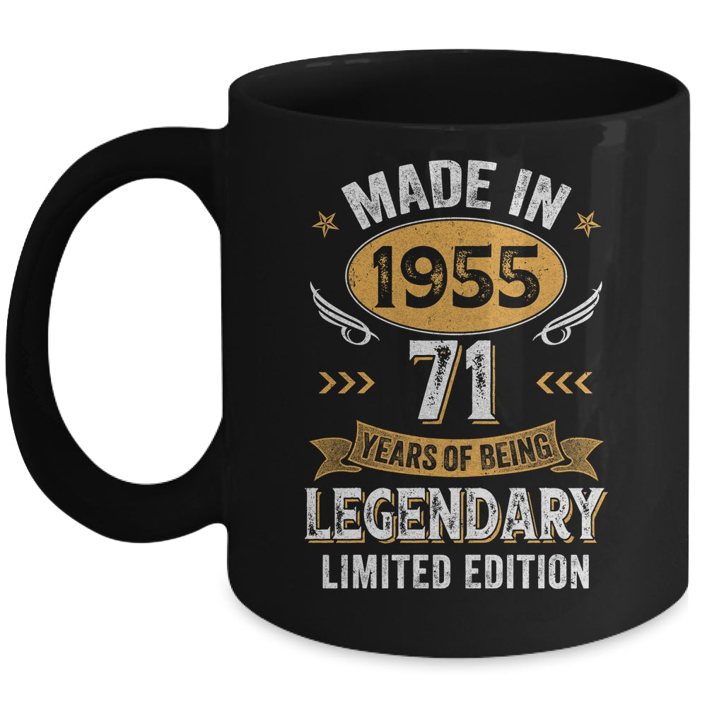 Vintage 1955 71 Years Old Birthday 71st Birthday Men Women Mug | siriusteestore