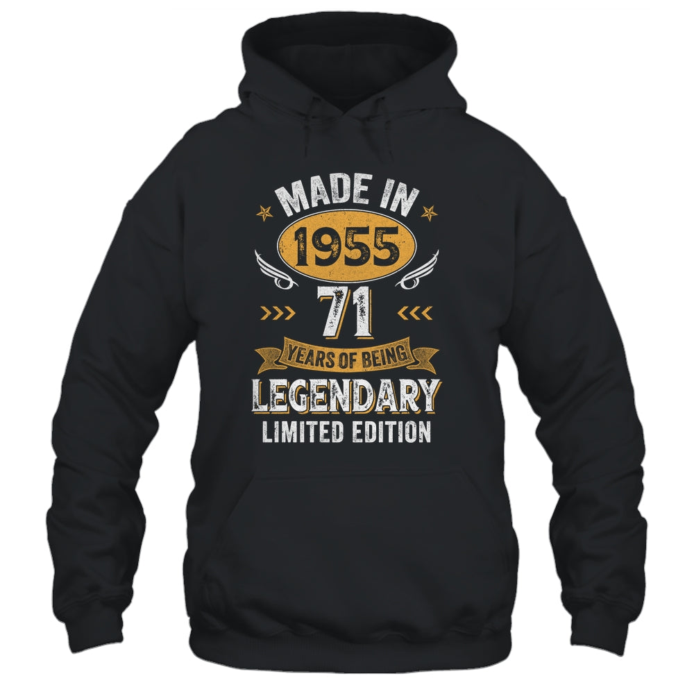 Vintage 1955 71 Years Old Birthday 71st Birthday Men Women Shirt & Hoodie | siriusteestore