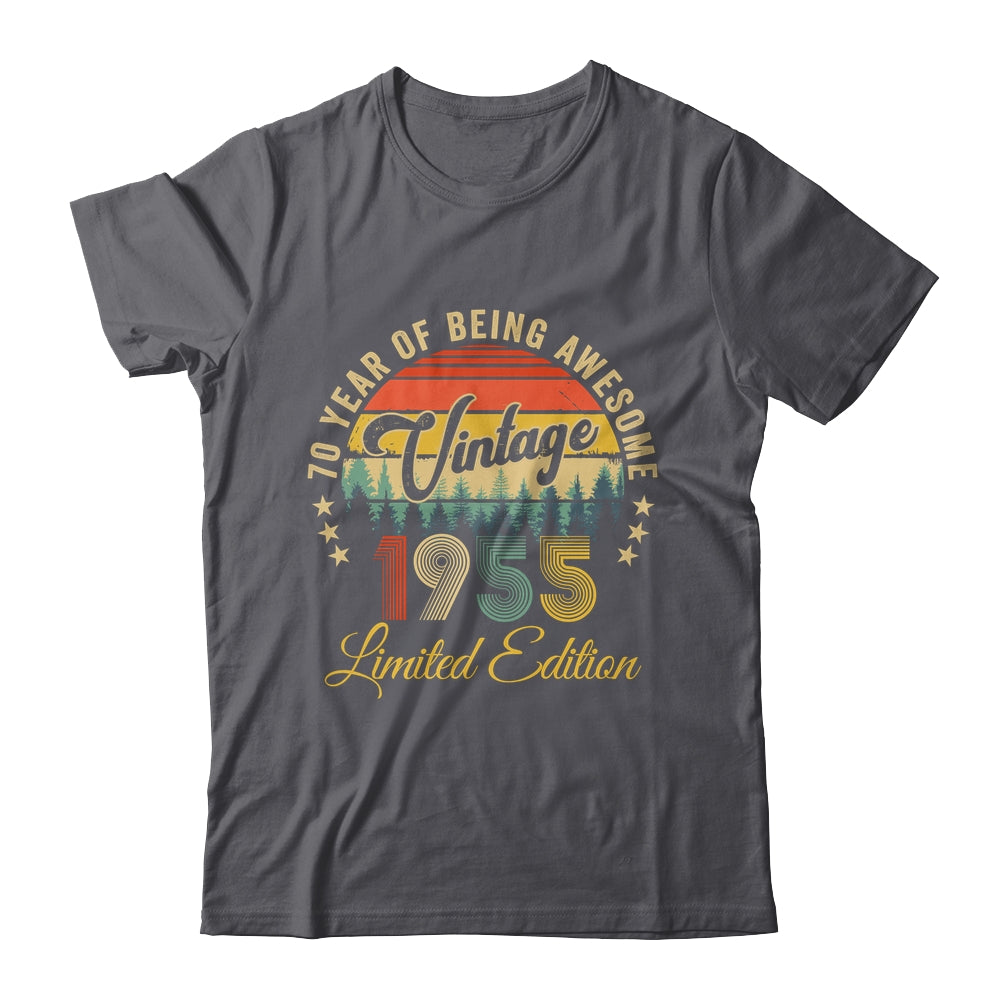 Vintage 1955 Limited Edition 70 Year Old 70th Birthday Shirt & Hoodie | siriusteestore