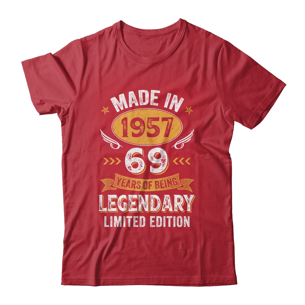 Vintage 1957 69 Years Old Birthday 69th Birthday Men Women Shirt & Hoodie | siriusteestore