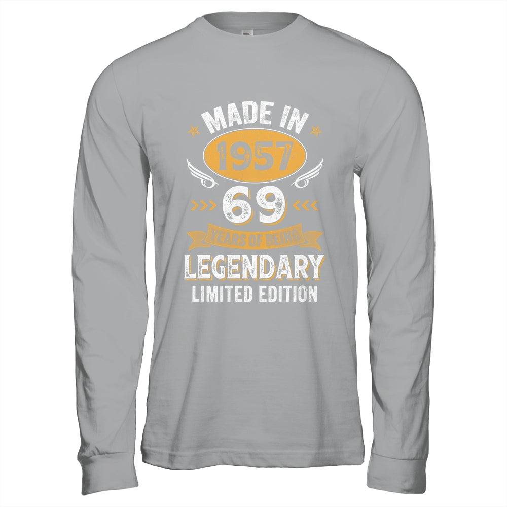 Vintage 1957 69 Years Old Birthday 69th Birthday Men Women Shirt & Hoodie | siriusteestore