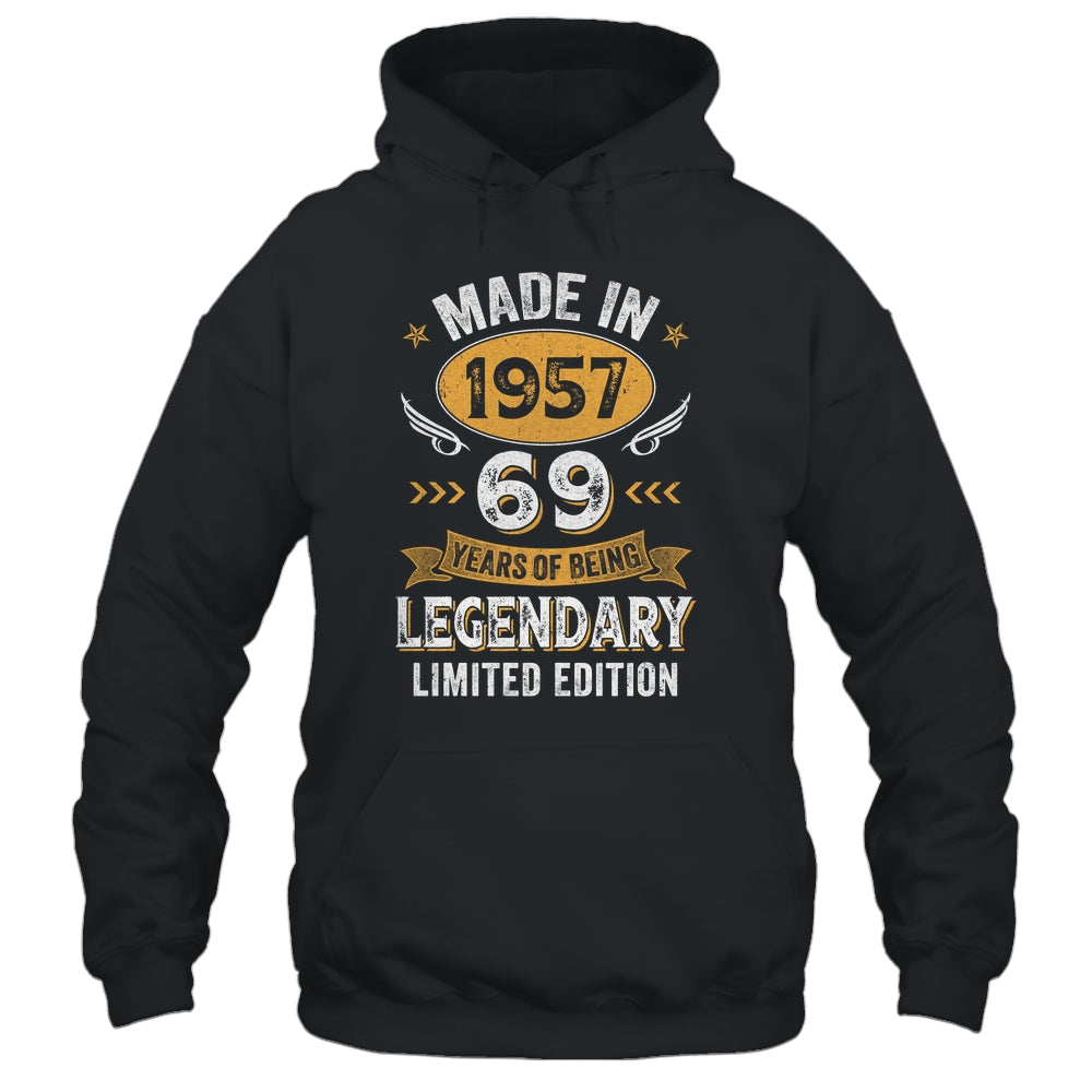 Vintage 1957 69 Years Old Birthday 69th Birthday Men Women Shirt & Hoodie | siriusteestore