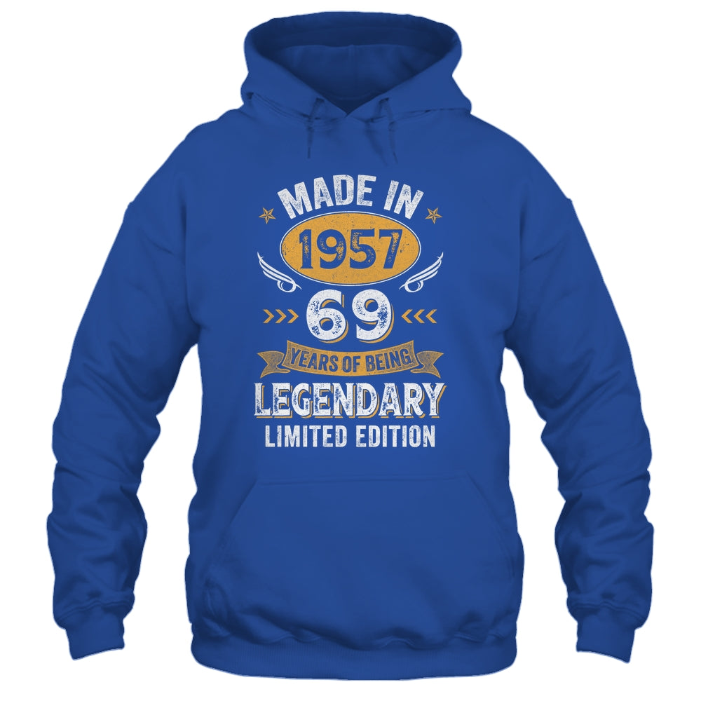 Vintage 1957 69 Years Old Birthday 69th Birthday Men Women Shirt & Hoodie | siriusteestore
