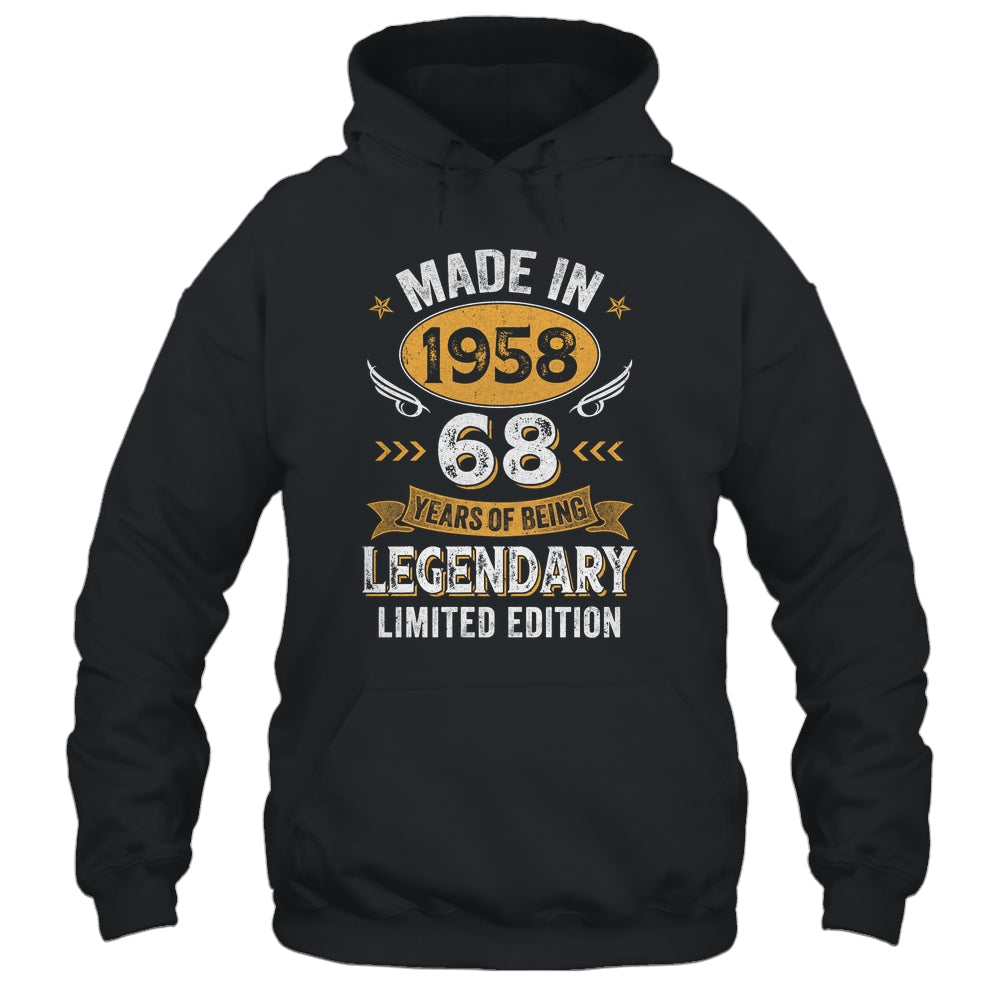Vintage 1958 68 Years Old Birthday 68th Birthday Men Women Shirt & Hoodie | siriusteestore