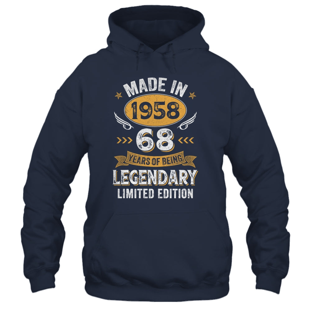 Vintage 1958 68 Years Old Birthday 68th Birthday Men Women Shirt & Hoodie | siriusteestore