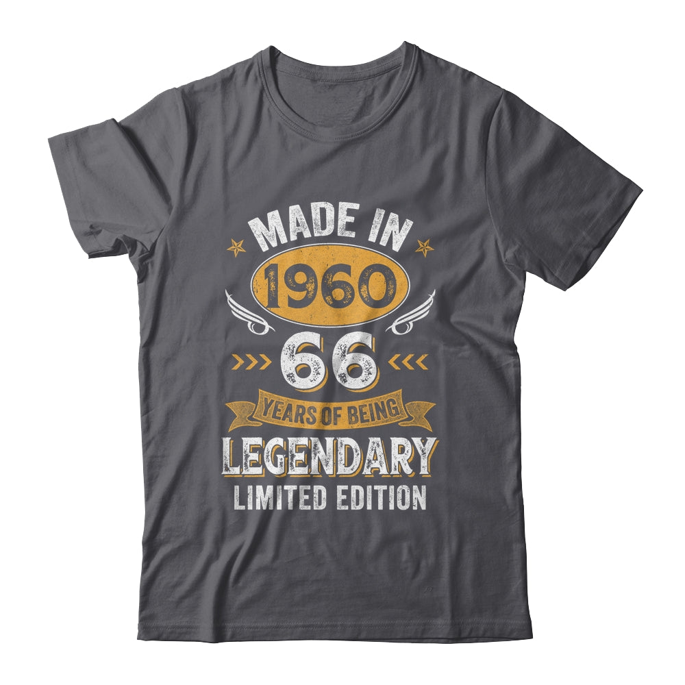 Vintage 1960 66 Years Old Birthday 66th Birthday Men Women Shirt & Hoodie | siriusteestore