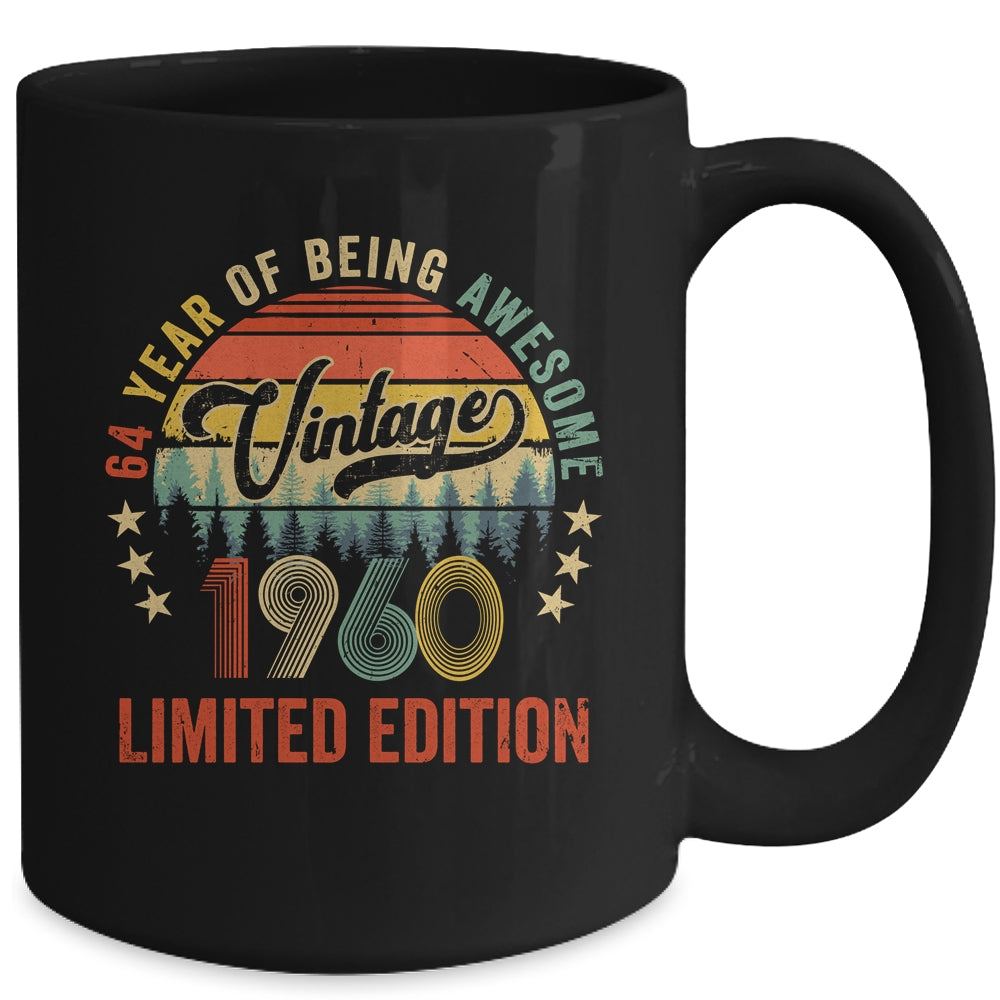 Vintage 1960 Limited Edition 64 Year Old 64th Birthday Mug | siriusteestore