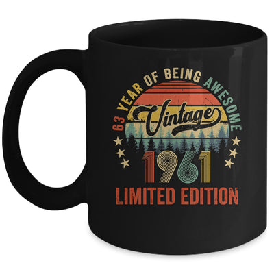 Vintage 1961 Limited Edition 63 Year Old 63rd Birthday Mug | siriusteestore
