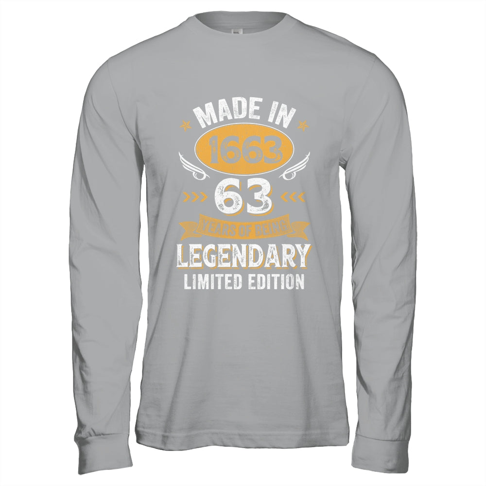 Vintage 1963 63 Years Old Birthday 63rd Birthday Men Women Shirt & Hoodie | siriusteestore