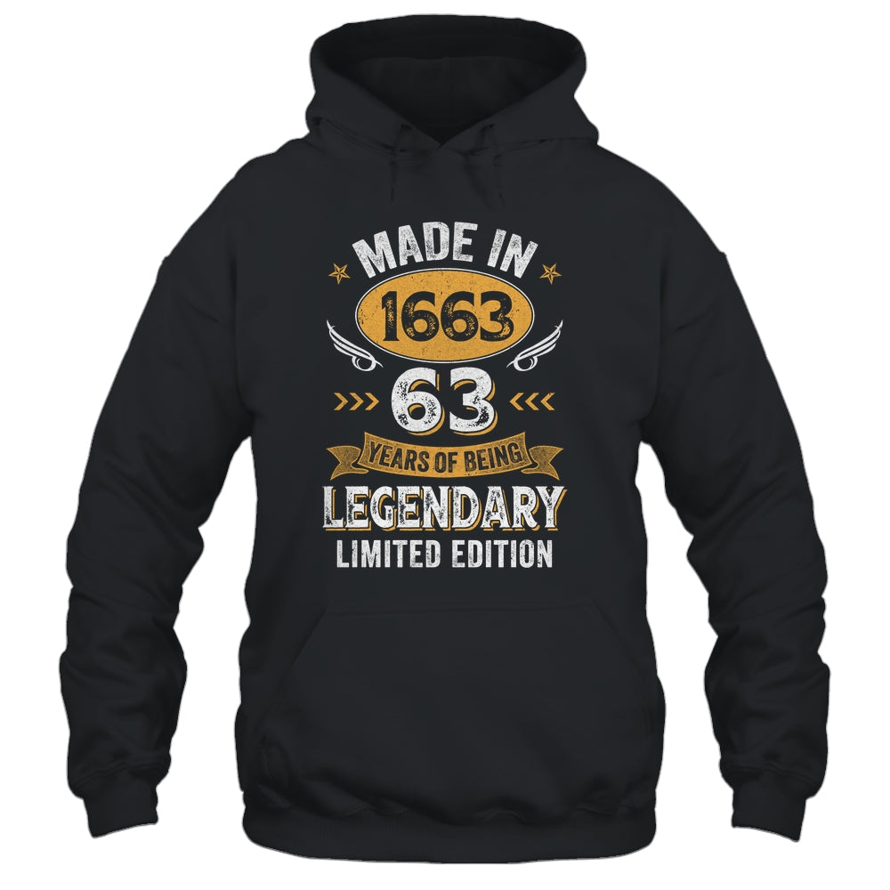 Vintage 1963 63 Years Old Birthday 63rd Birthday Men Women Shirt & Hoodie | siriusteestore