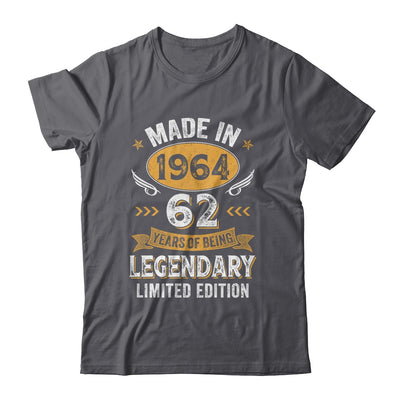 Vintage 1964 62 Years Old Birthday 62nd Birthday Men Women Shirt & Hoodie | siriusteestore