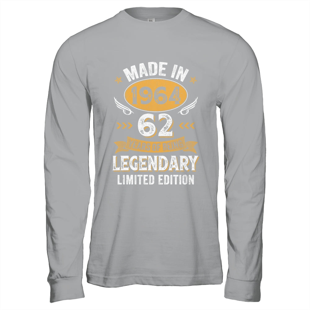 Vintage 1964 62 Years Old Birthday 62nd Birthday Men Women Shirt & Hoodie | siriusteestore