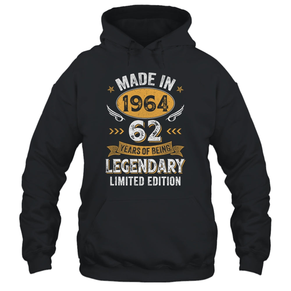Vintage 1964 62 Years Old Birthday 62nd Birthday Men Women Shirt & Hoodie | siriusteestore