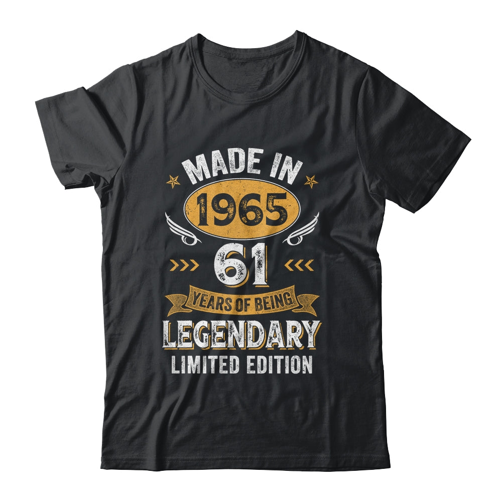 Vintage 1965 61 Years Old Birthday 61st Birthday Men Women Shirt & Hoodie | siriusteestore