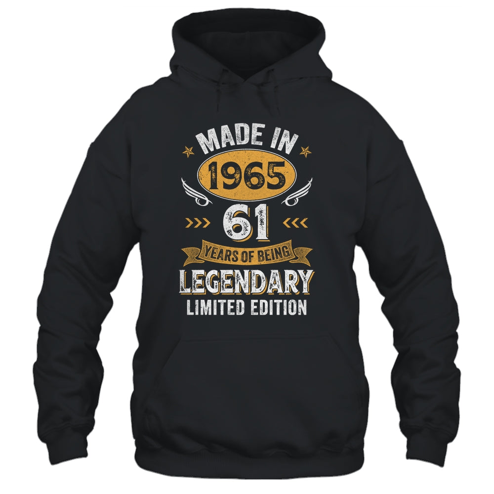Vintage 1965 61 Years Old Birthday 61st Birthday Men Women Shirt & Hoodie | siriusteestore