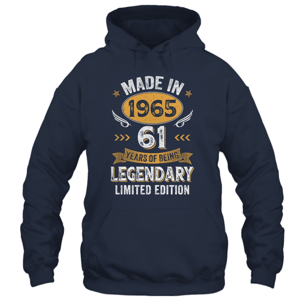 Vintage 1965 61 Years Old Birthday 61st Birthday Men Women Shirt & Hoodie | siriusteestore