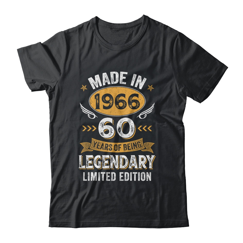 Vintage 1966 60 Years Old Birthday 60th Birthday Men Women Shirt & Hoodie | siriusteestore