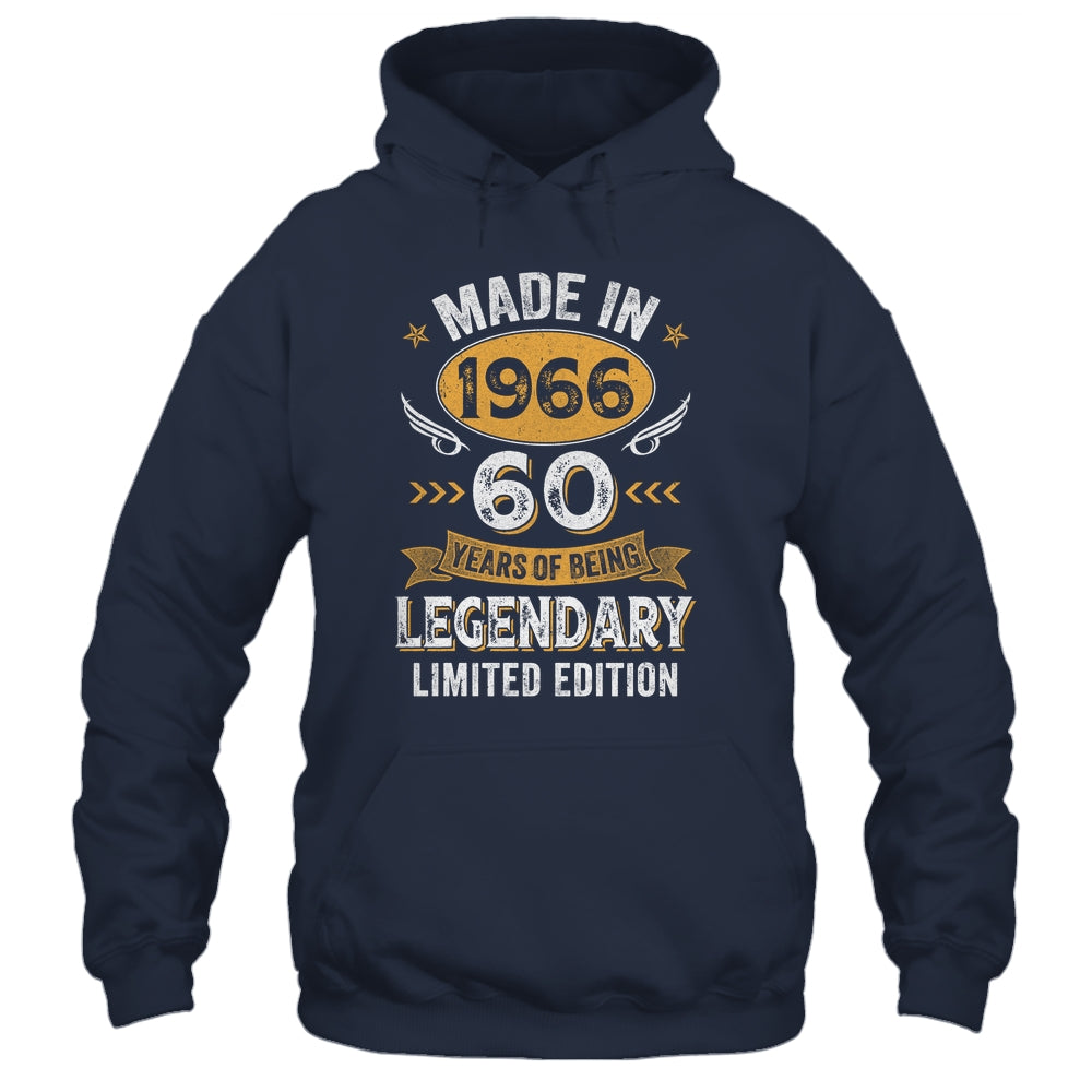Vintage 1966 60 Years Old Birthday 60th Birthday Men Women Shirt & Hoodie | siriusteestore