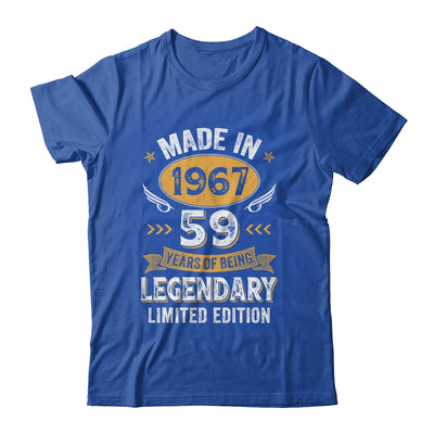 Vintage 1967 59 Years Old Birthday 59th Birthday Men Women Shirt & Hoodie | siriusteestore