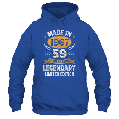 Vintage 1967 59 Years Old Birthday 59th Birthday Men Women Shirt & Hoodie | siriusteestore
