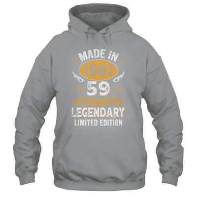 Vintage 1967 59 Years Old Birthday 59th Birthday Men Women Shirt & Hoodie | siriusteestore