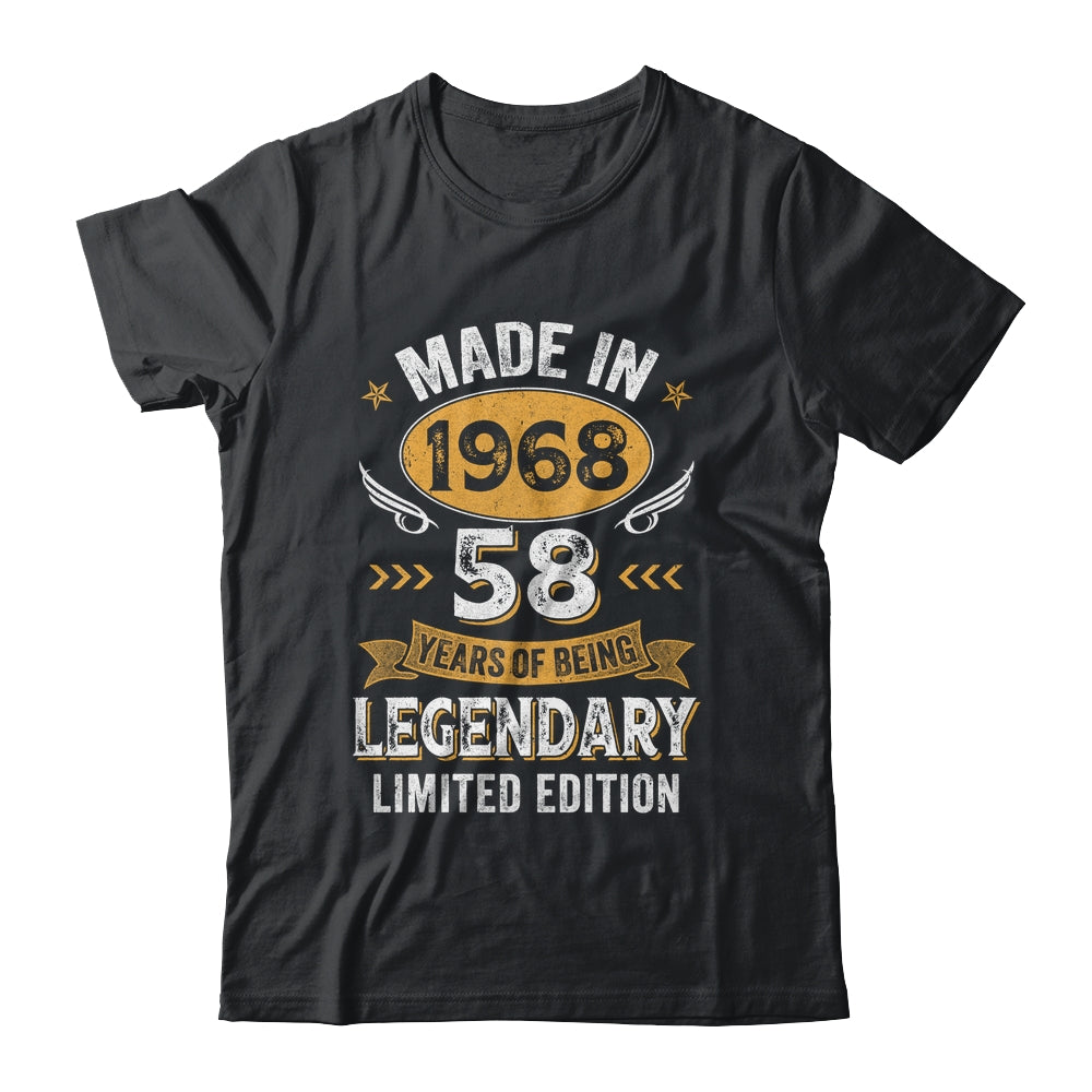 Vintage 1968 58 Years Old Birthday 58th Birthday Men Women Shirt & Hoodie | siriusteestore
