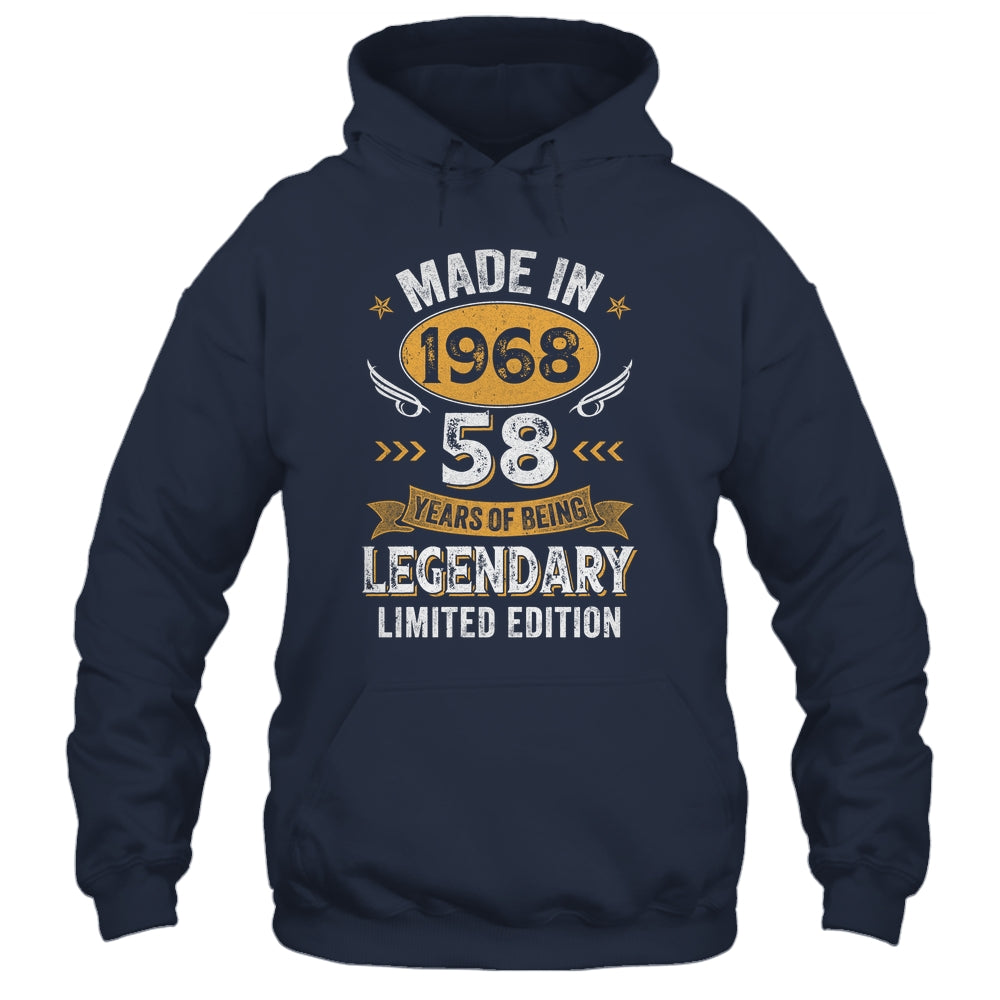 Vintage 1968 58 Years Old Birthday 58th Birthday Men Women Shirt & Hoodie | siriusteestore