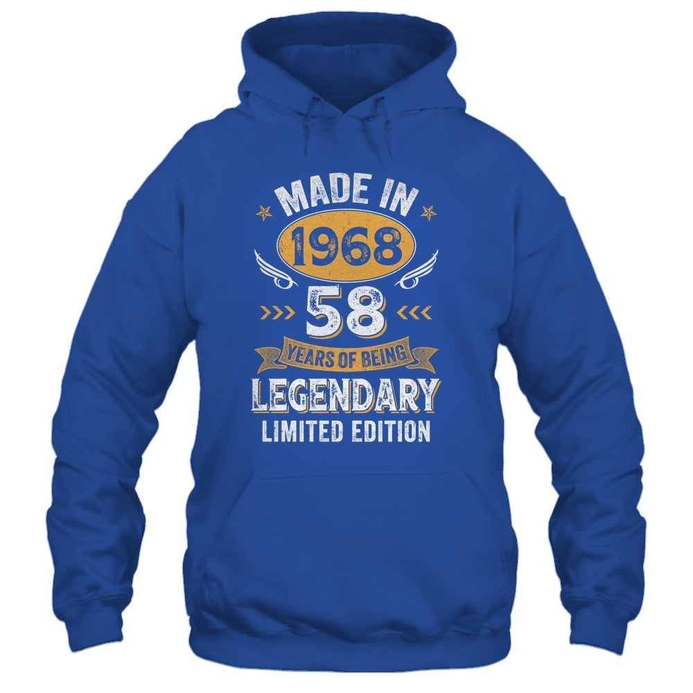 Vintage 1968 58 Years Old Birthday 58th Birthday Men Women Shirt & Hoodie | siriusteestore
