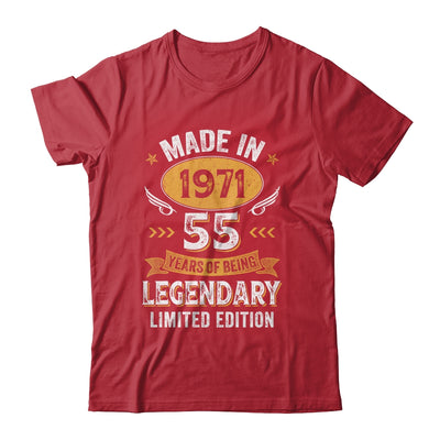 Vintage 1971 55 Years Old Birthday 55th Birthday Men Women Shirt & Hoodie | siriusteestore