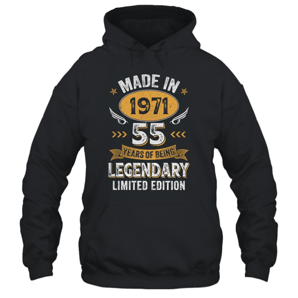 Vintage 1971 55 Years Old Birthday 55th Birthday Men Women Shirt & Hoodie | siriusteestore