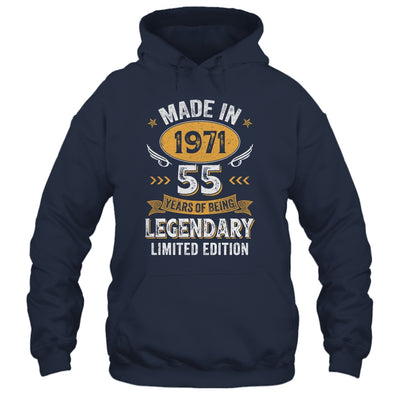 Vintage 1971 55 Years Old Birthday 55th Birthday Men Women Shirt & Hoodie | siriusteestore