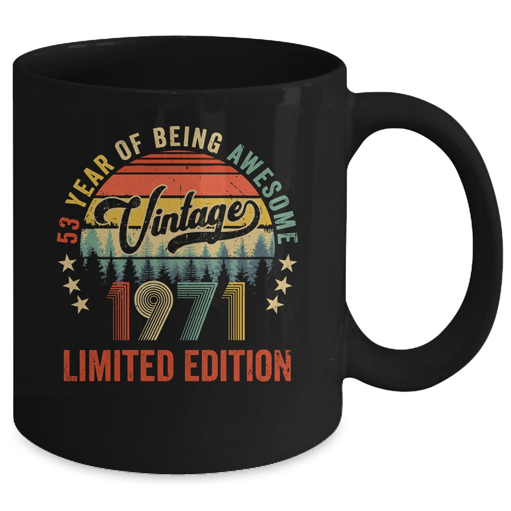 Vintage 1971 Limited Edition 53 Year Old 53rd Birthday Mug | siriusteestore