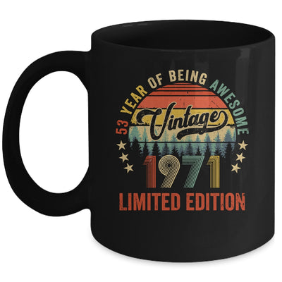 Vintage 1971 Limited Edition 53 Year Old 53rd Birthday Mug | siriusteestore