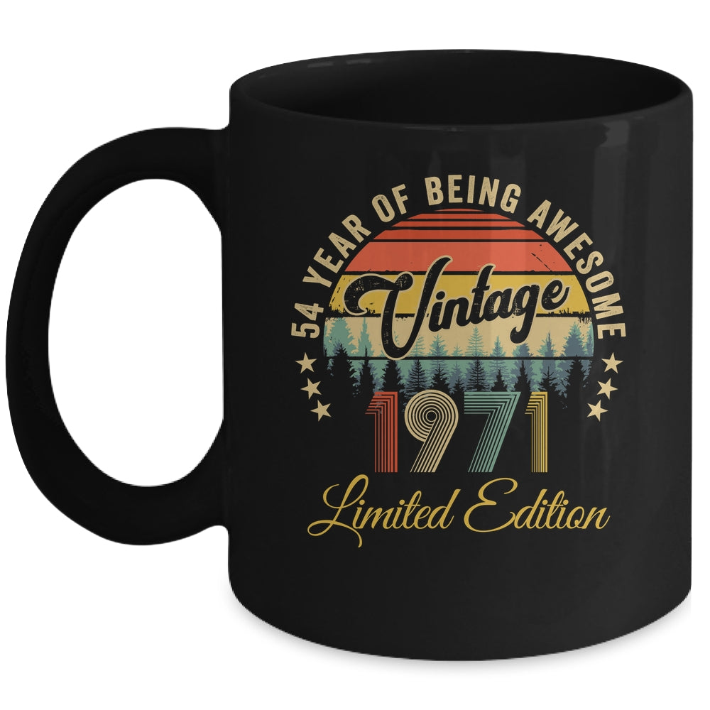 Vintage 1971 Limited Edition 54 Year Old 54th Birthday Mug | siriusteestore