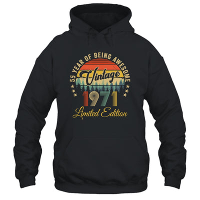 Vintage 1971 Limited Edition 55 Years Old 55th Birthday Shirt & Hoodie | siriusteestore