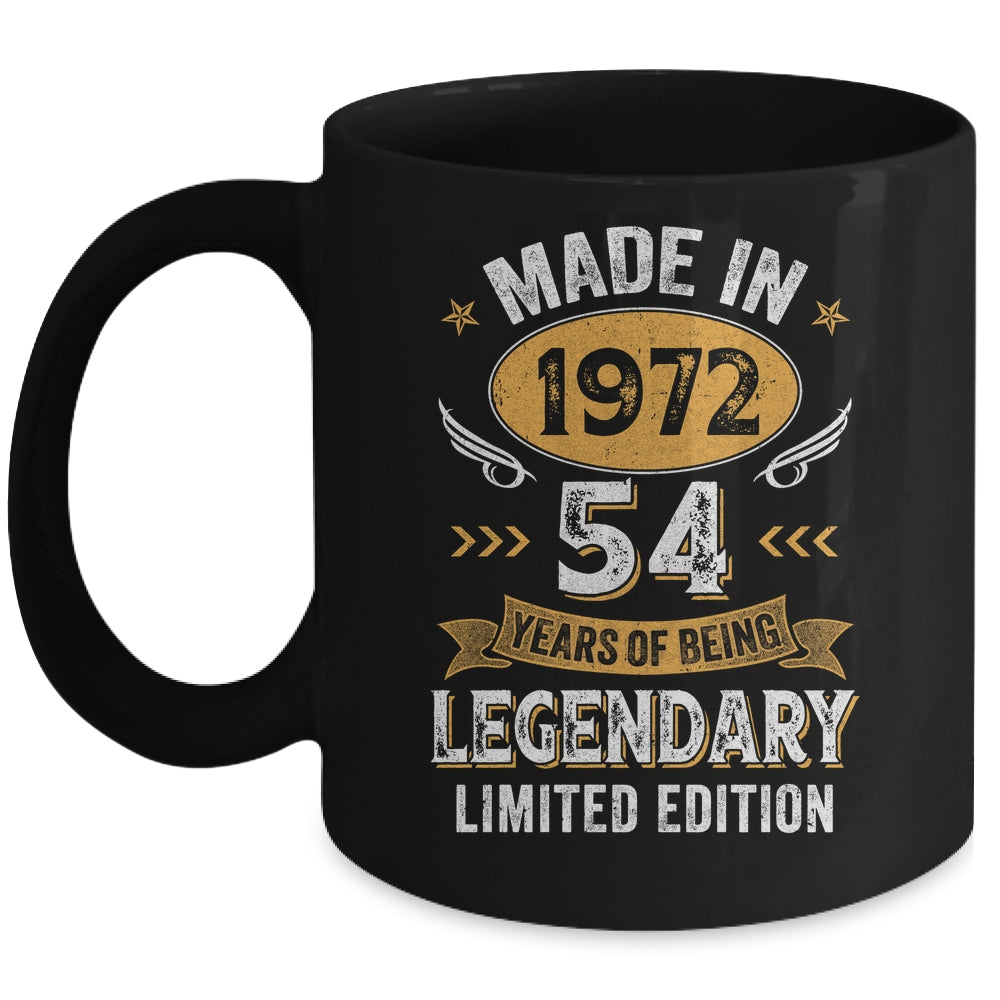 Vintage 1972 54 Years Old Birthday 54th Birthday Men Women Mug | siriusteestore