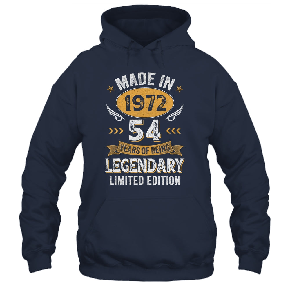 Vintage 1972 54 Years Old Birthday 54th Birthday Men Women Shirt & Hoodie | siriusteestore