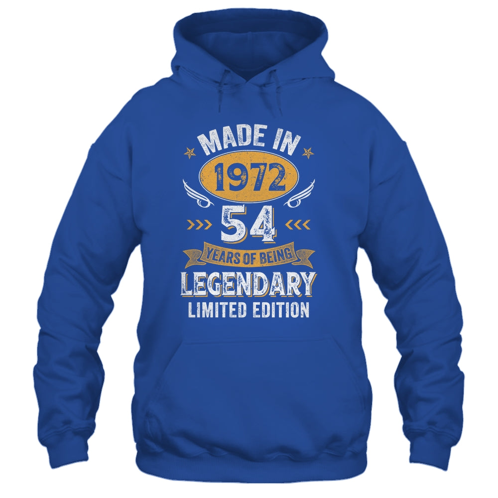 Vintage 1972 54 Years Old Birthday 54th Birthday Men Women Shirt & Hoodie | siriusteestore